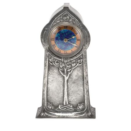 Lot image - Liberty & Co. Tudric Pewter Mantel Clock