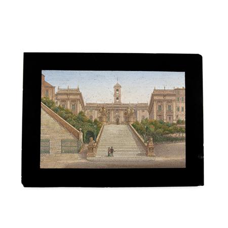 Lot image - Micromosaic Plaque of the Piazza del Campidoglio