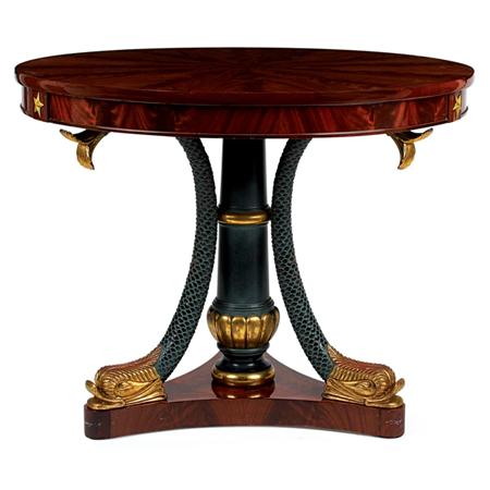 Lot image - Neoclassical Style Mahogany Center Table