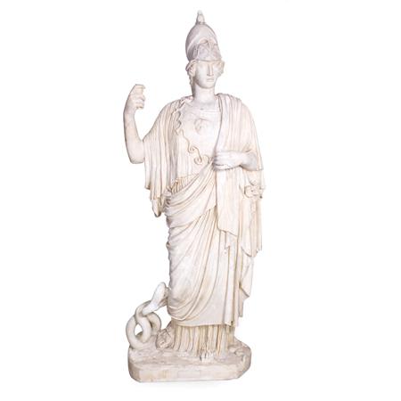Lot image - Plaster Statue of Athena