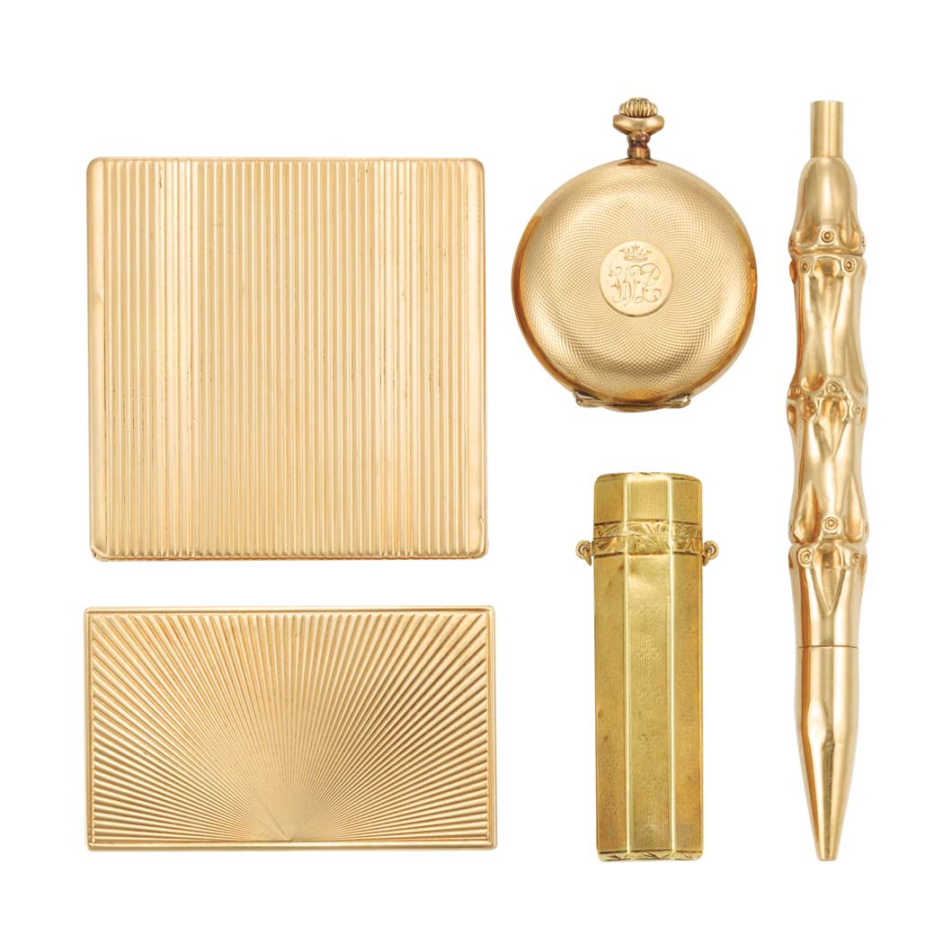 Lot image - Group of Gold Items