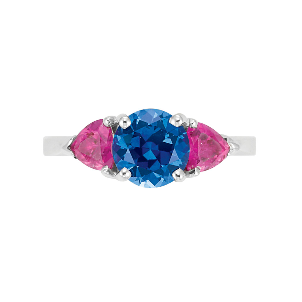 Lot image - Sapphire and Ruby Ring