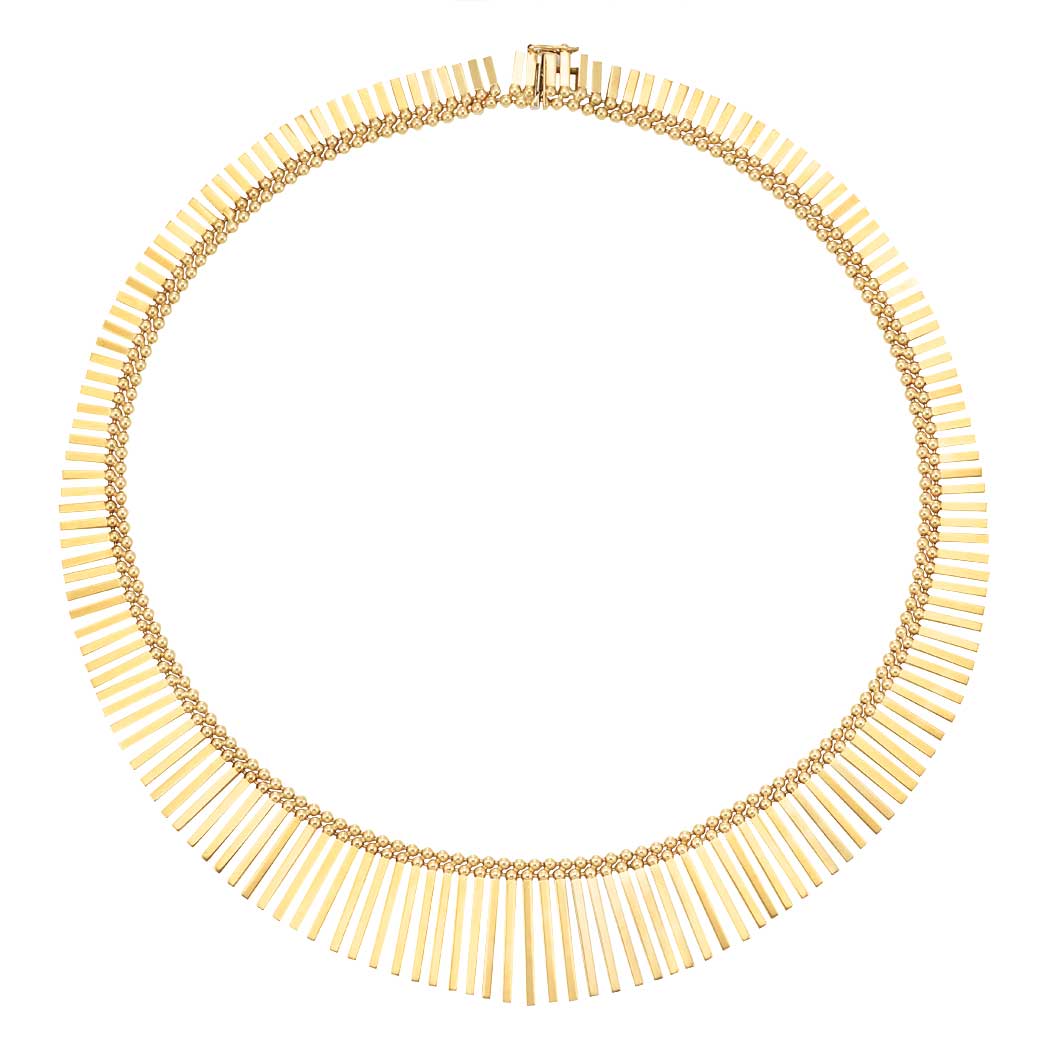 Lot image - Gold Fringe Necklace