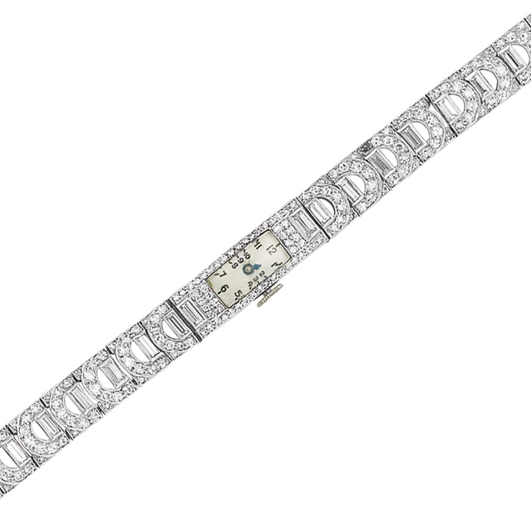 Lot image - Diamond Wristwatch