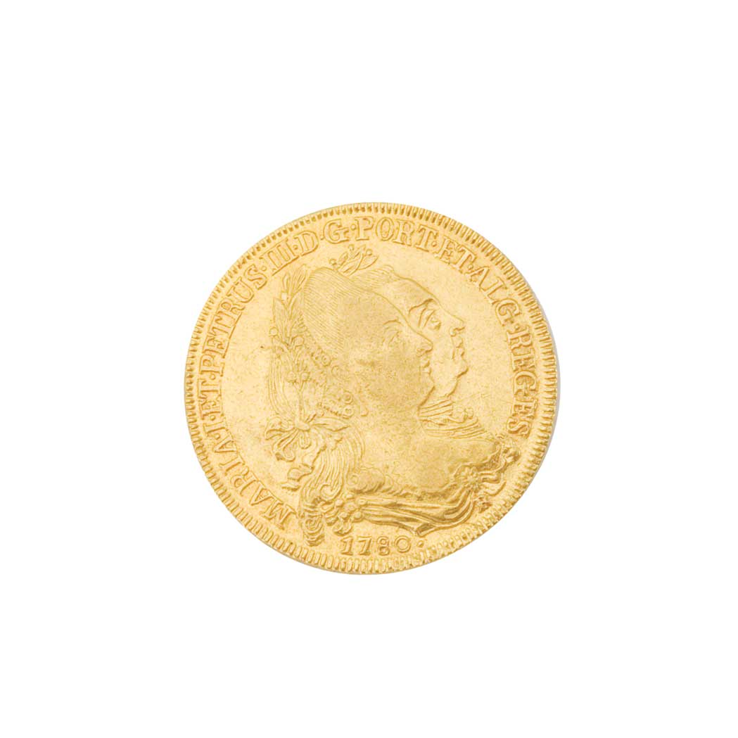 Lot image - Brazil, 1780 6,400 Reis, Rio Mint, Fr. 76