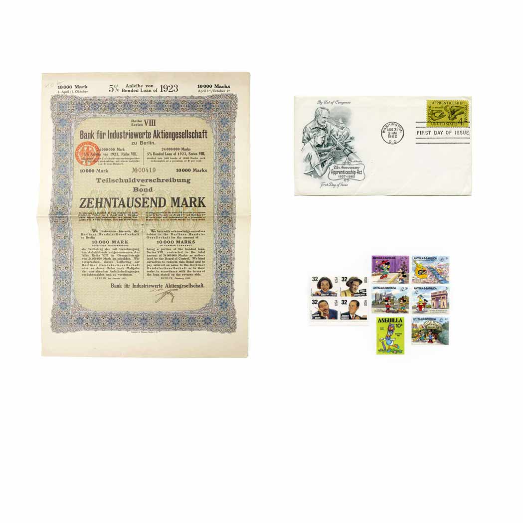 Lot image - Group of First Day Covers and Panels