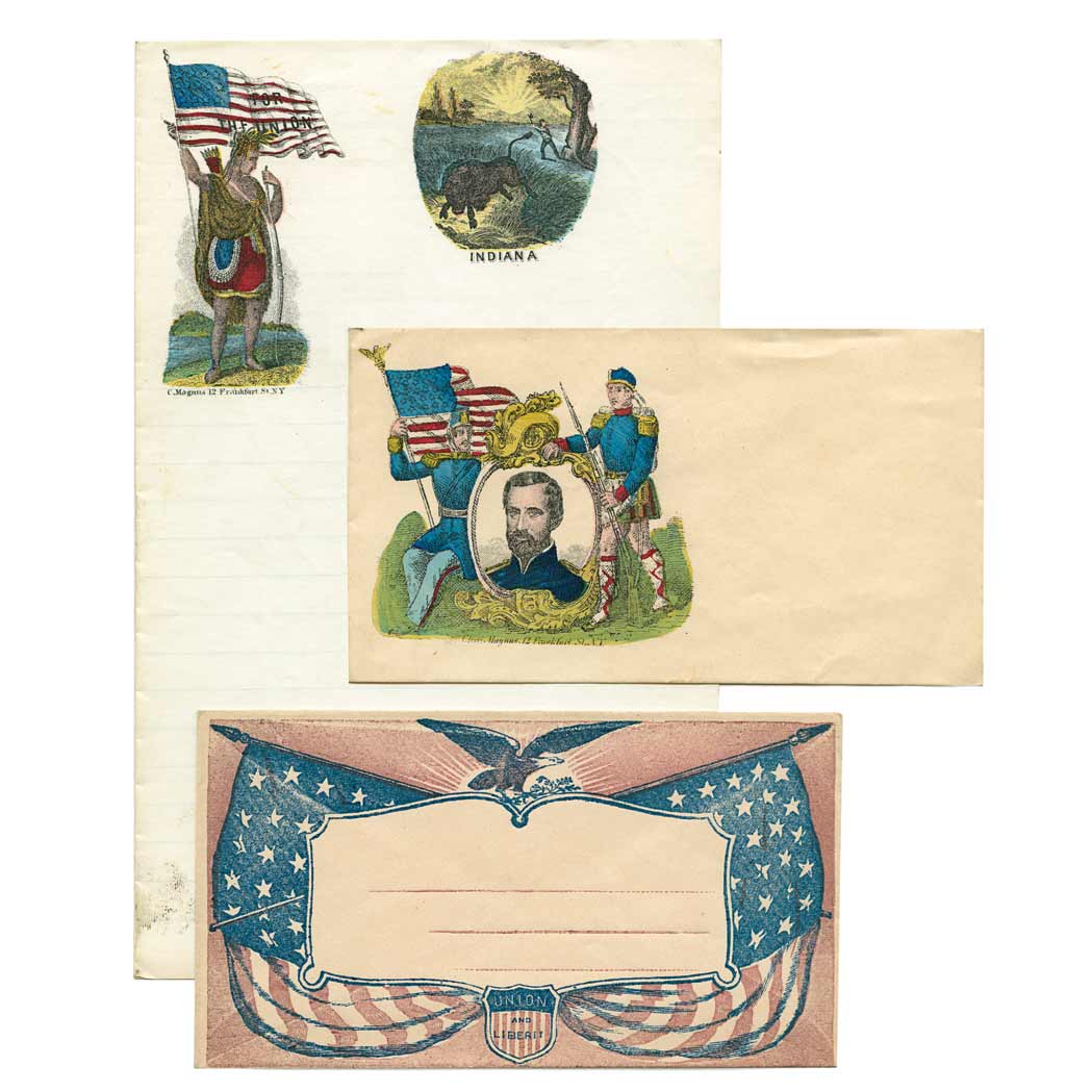Lot image - Civil War Patriotic Envelopes