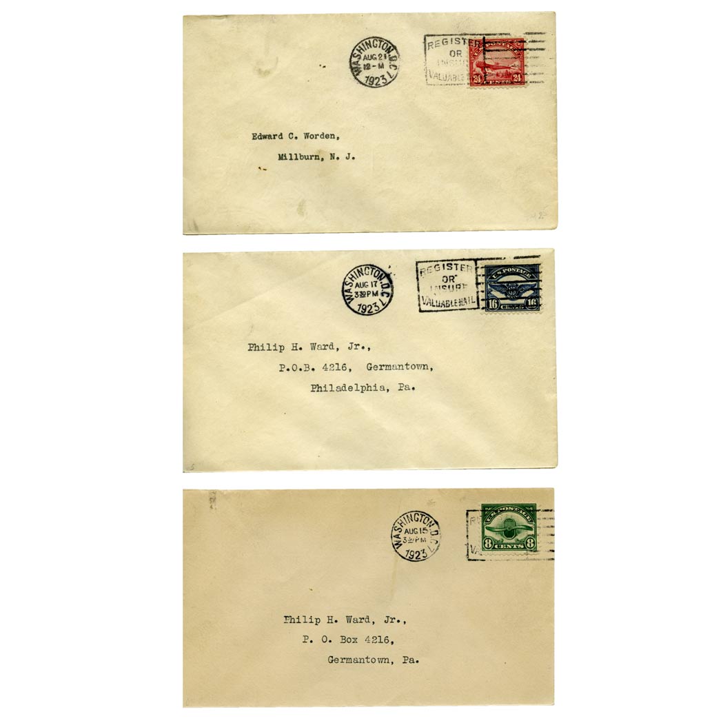 Lot image - United States 1923 Air Post Issue, Sc. # C4-6