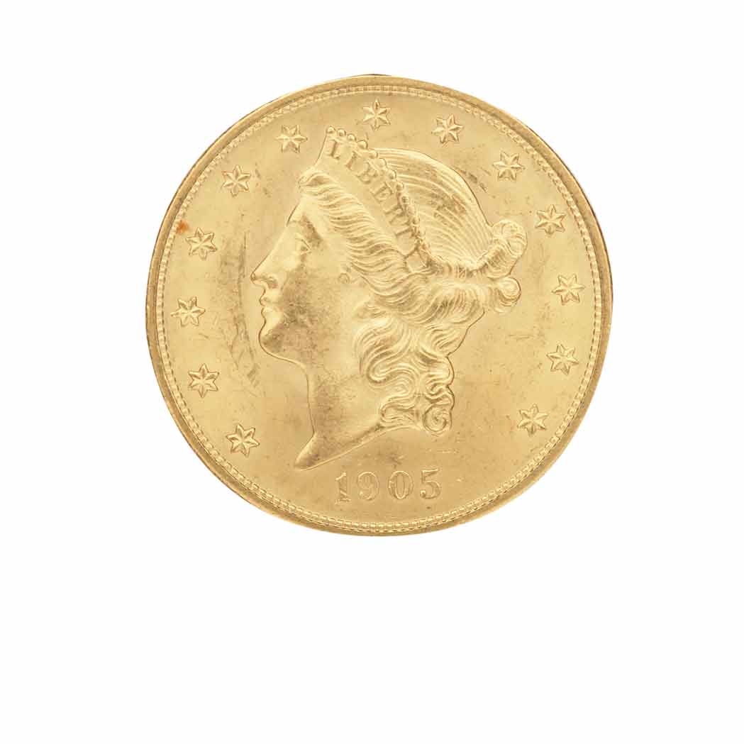 Lot image - 1905 $20 Liberty Head