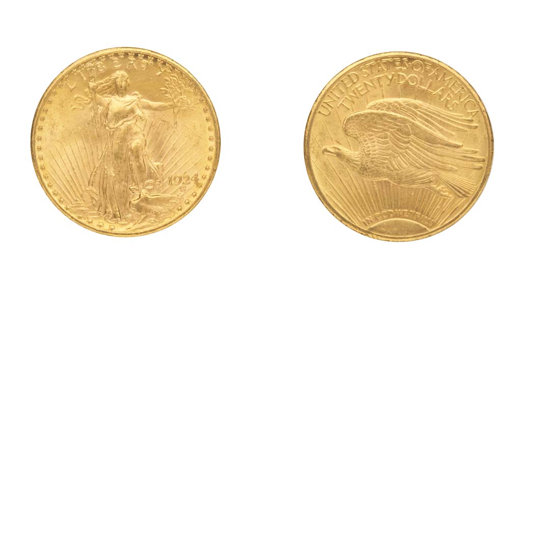 Lot image - 1924 $20 St. Gaudens