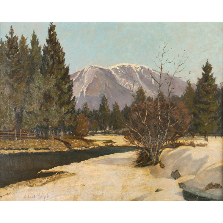 Lot image - Hobart Nichols American, 1869-1962 Spring Thaw