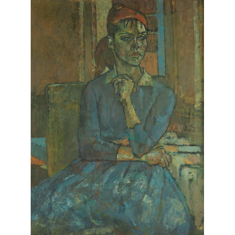 Lot image - Joseph Solman American, 1909-2008 Seated Woman