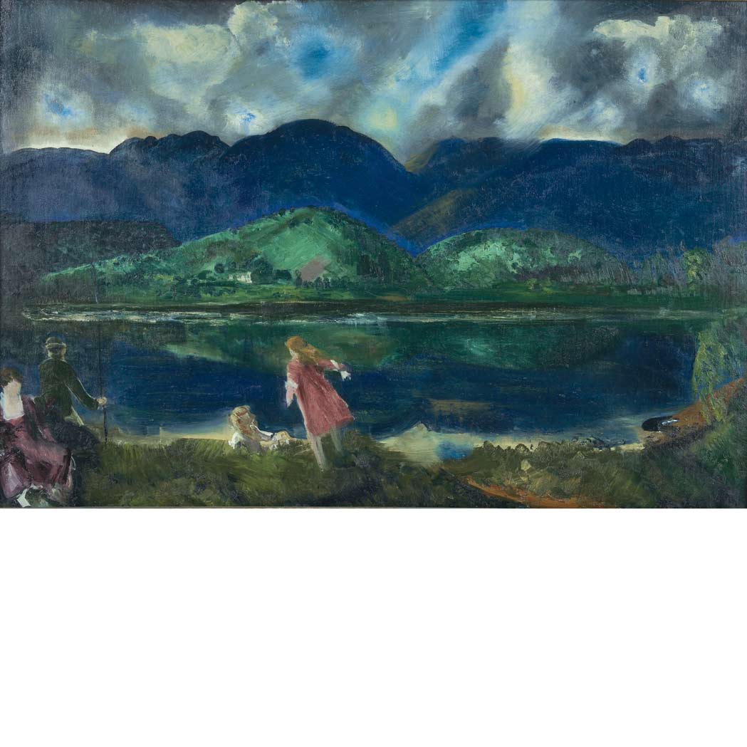 Lot image - George Wesley Bellows American 1882-1925 Coopers Lake, 1924