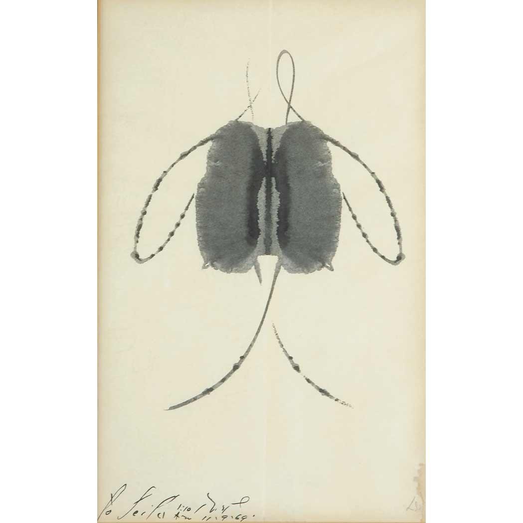 Lot image - Joseph Cornell American, 1903-1972 Leilas Name, 1969