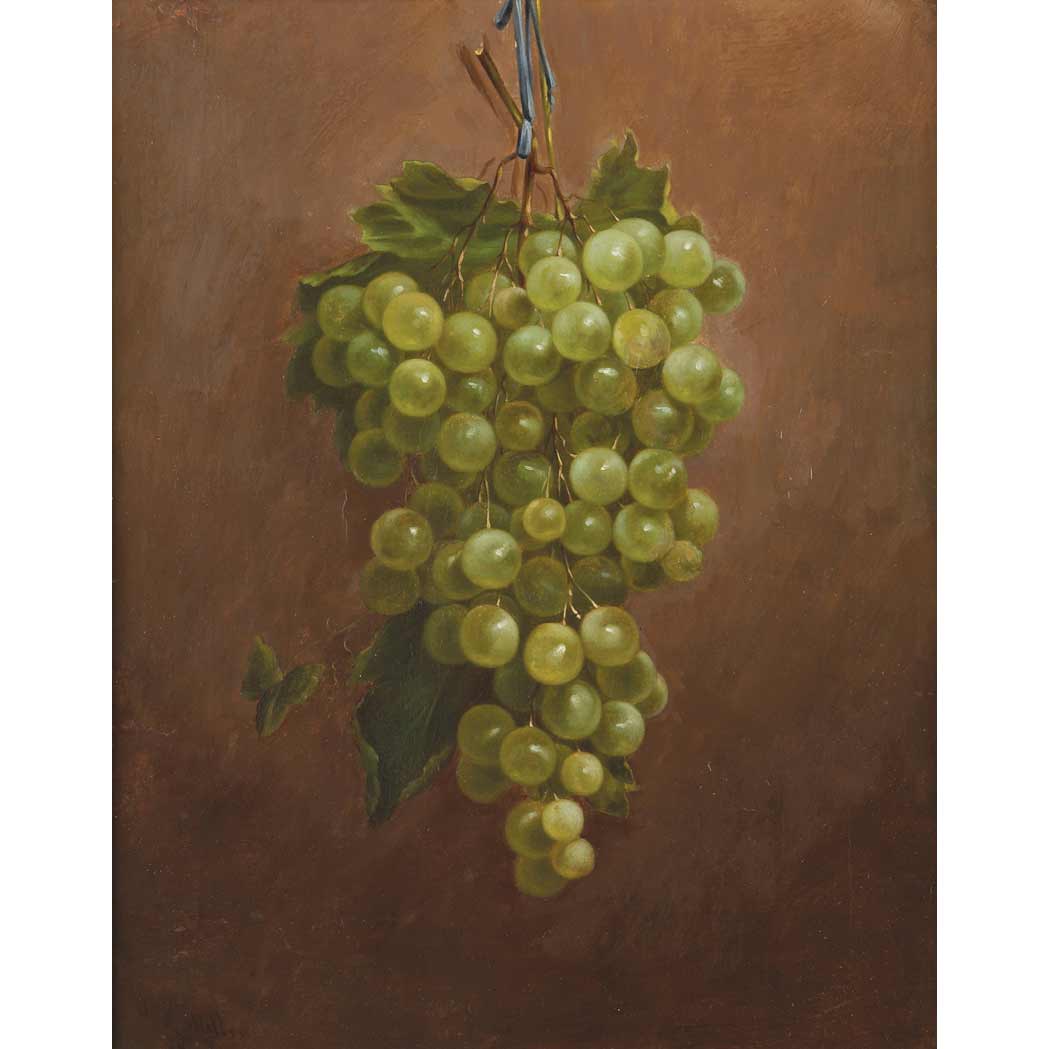 Lot image - William Rickarby Miller American, 1818-1893 Still Life with Grapes