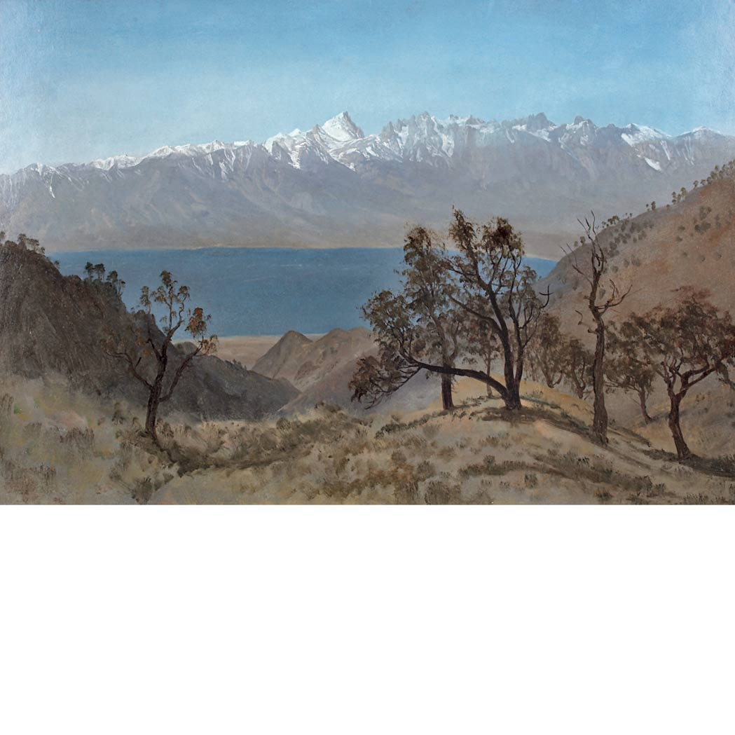 Lot image - Albert Bierstadt American, 1830-1902 Sierra Nevada Range