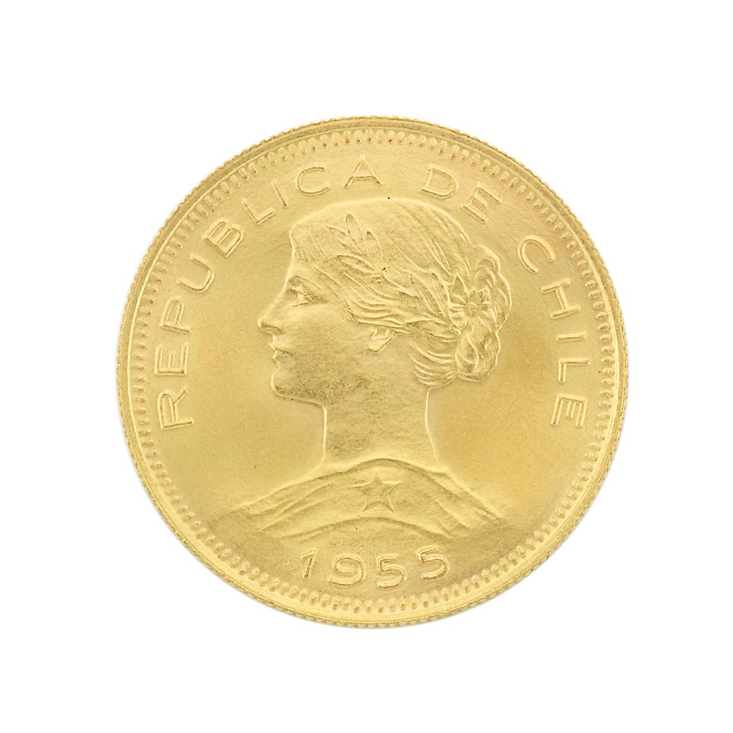 Lot image - Chile, 1955 100 Pesos, Fr. 54