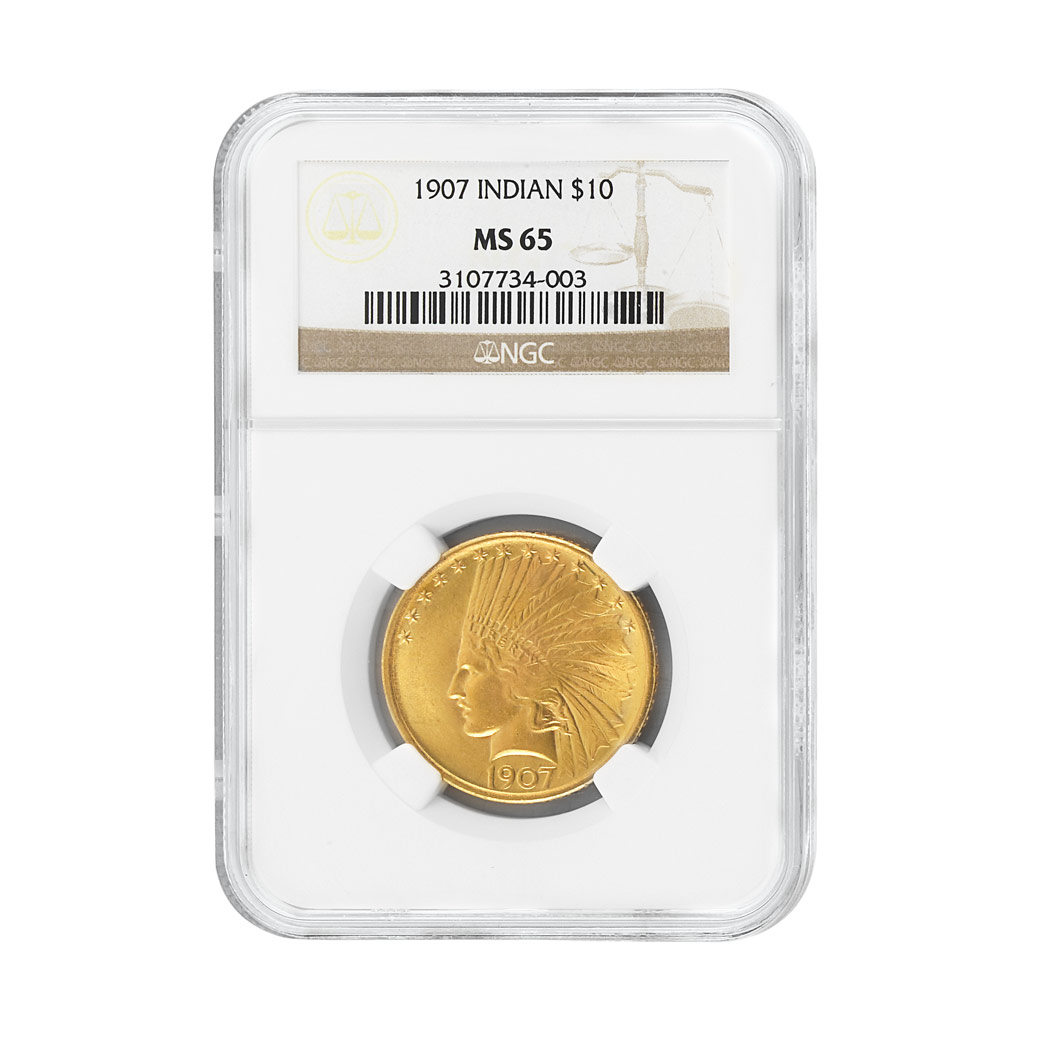 Lot image - 1907 $10 Indian