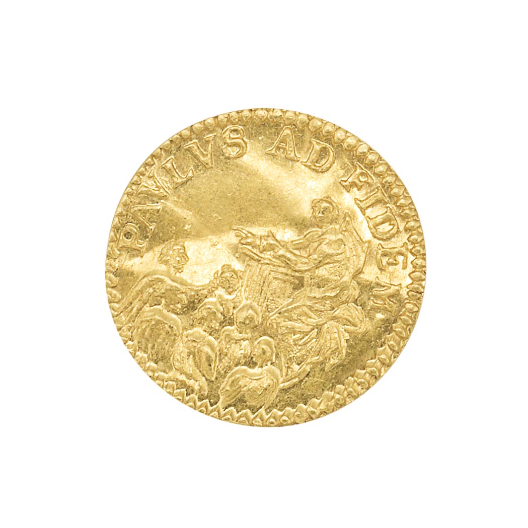 Lot image - Germany, Saxony, No Date (1650), 1/4 Ducat Medallet