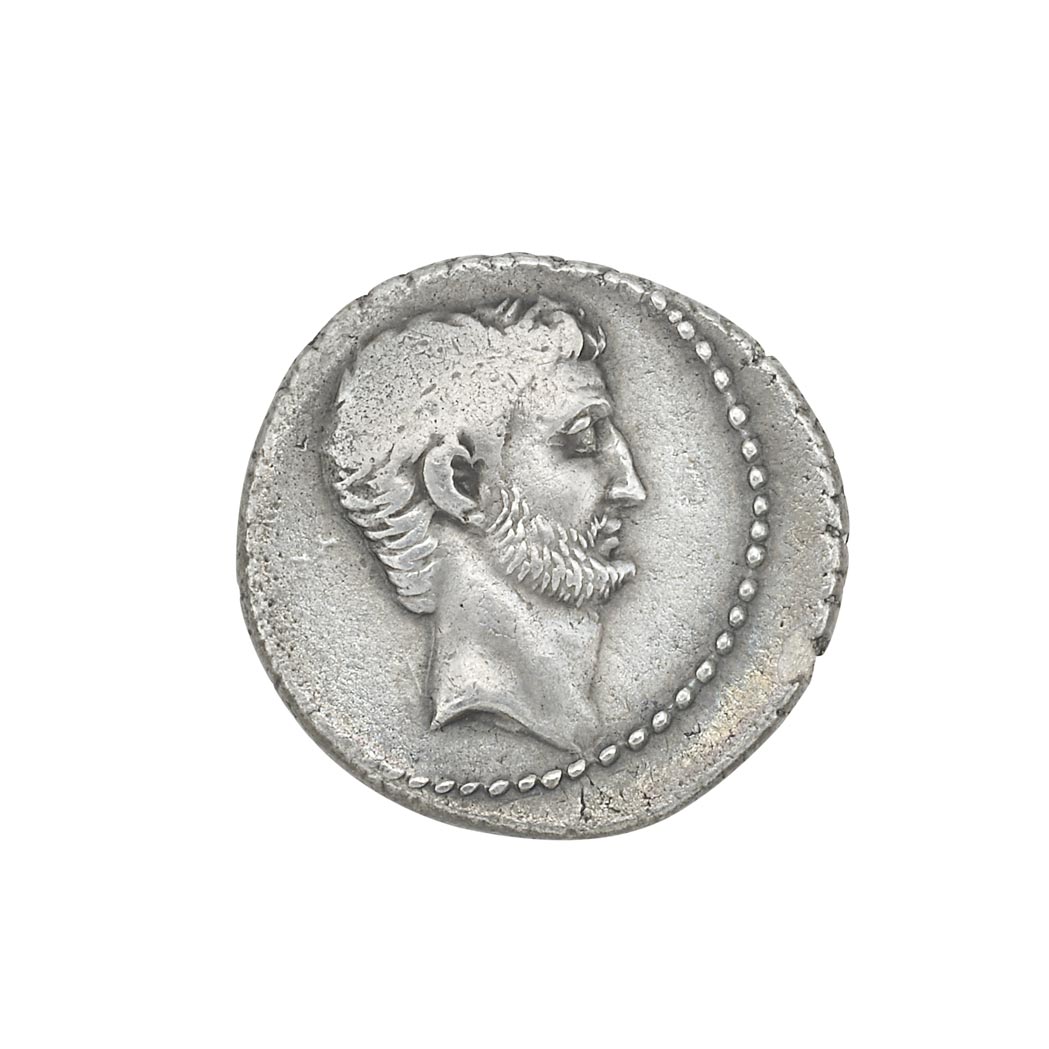 Lot image - Roman Imperatorial, Silver Denarius, Marc Anthony, 39 B.C.