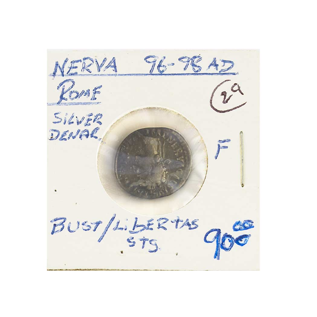 Lot image - Roman Empire, Silver Denarius, Nerva, 96-98 A.D.
