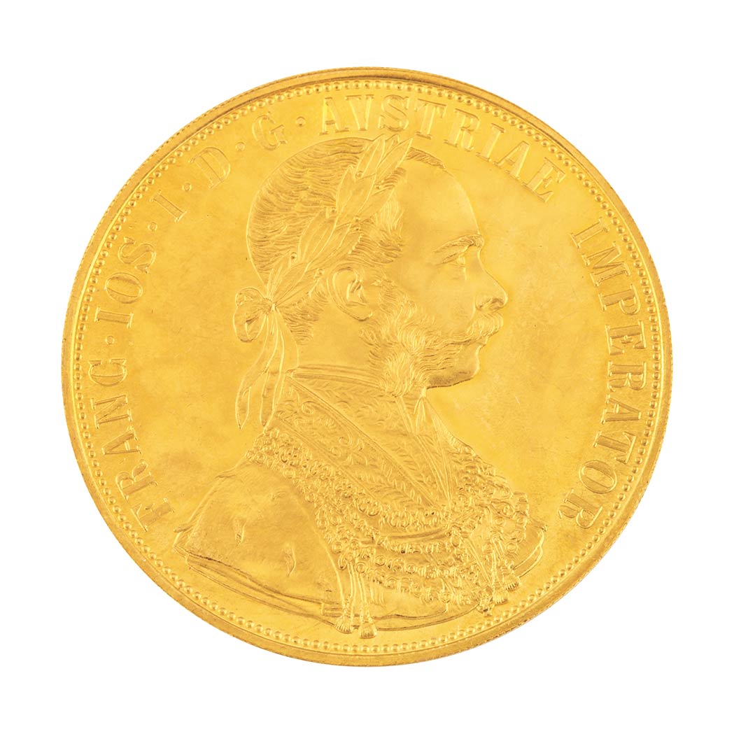 Lot image - Austria, 1915 4 Ducats, Fr. 488