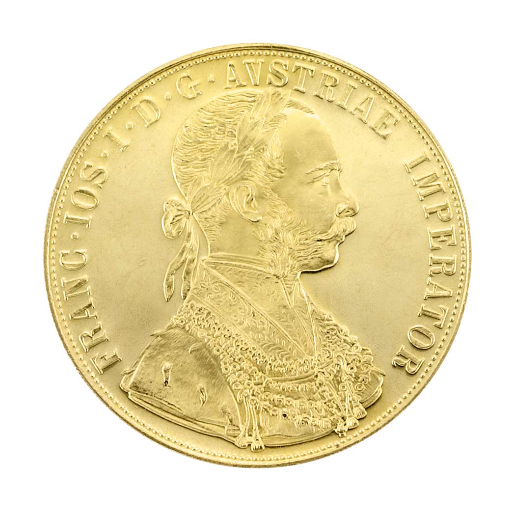 Lot image - Austria, 1915 4 Ducats, Fr. 488