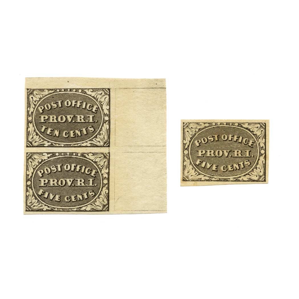 Lot image - Postmaster Provisionals, Providence, R.I., Scott No. 10X1