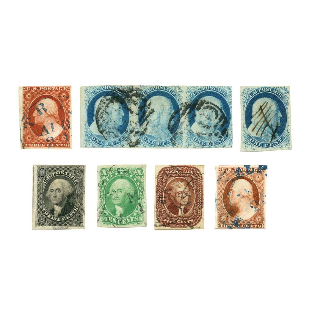 Lot image - United States Issues of 1851-7, Scott No. 7-17