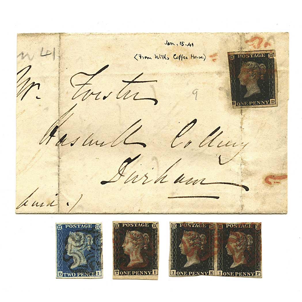 Lot image - Great Britain, 1840 1p. and 2p. Issues