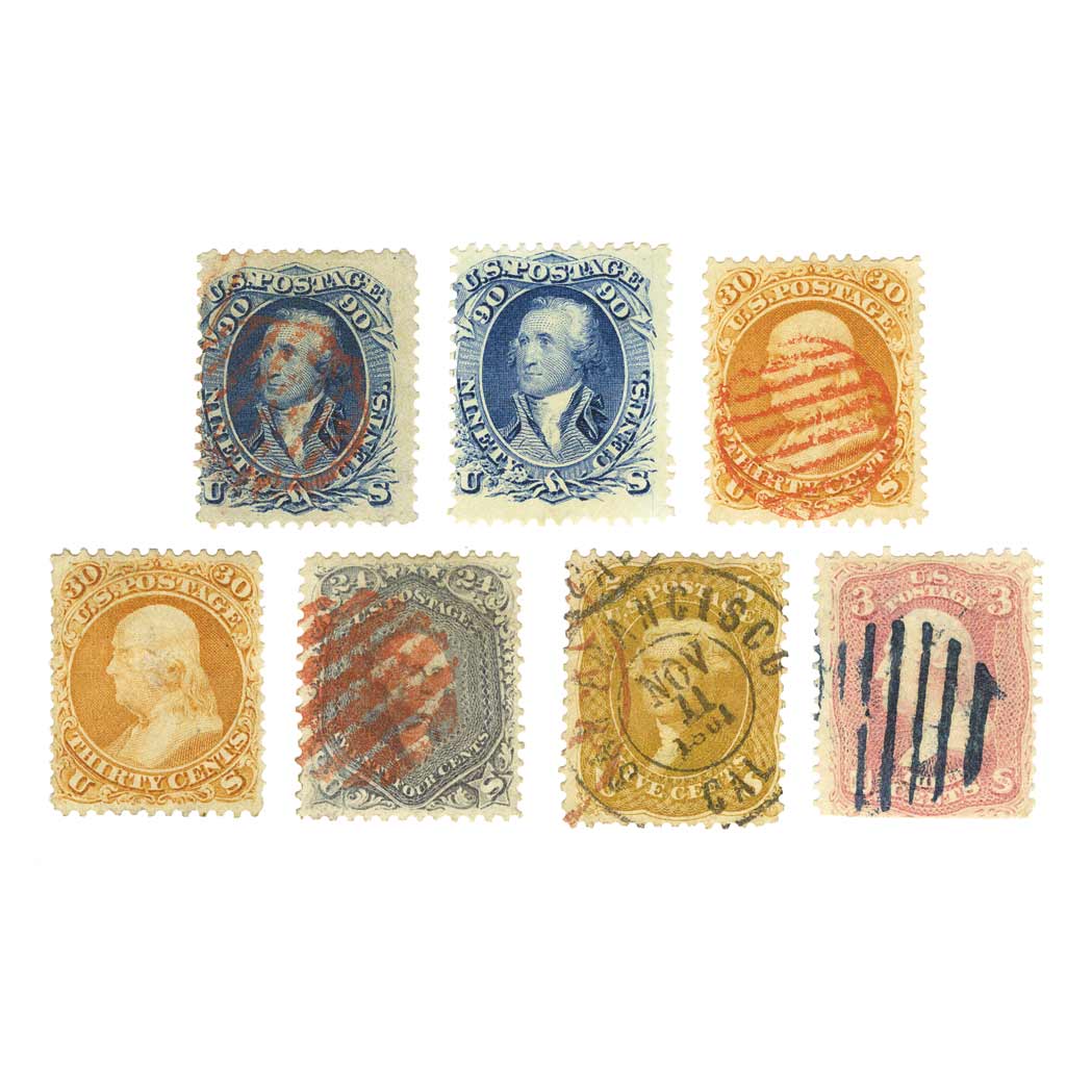 Lot image - United States 1861 to 1862, 1c. to 90c. Issues