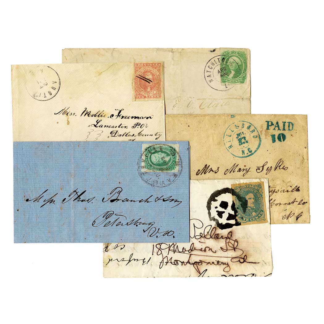 Lot image - Confederate States, General Issues Cover Group