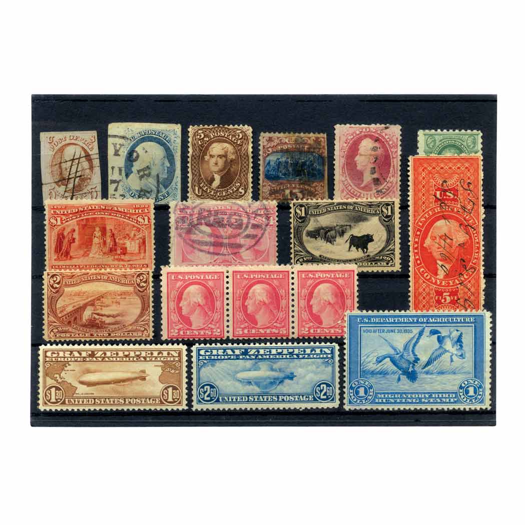 Lot image - United States Singles Stamp Collection, 1847 to 1999