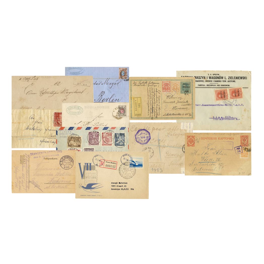 Lot image - Poland Postal History and Cover Group