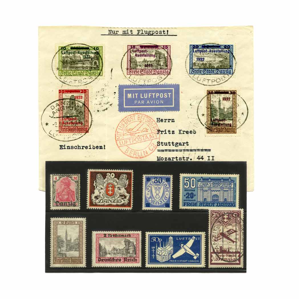 Lot image - Danzig, Postage Stamp Group