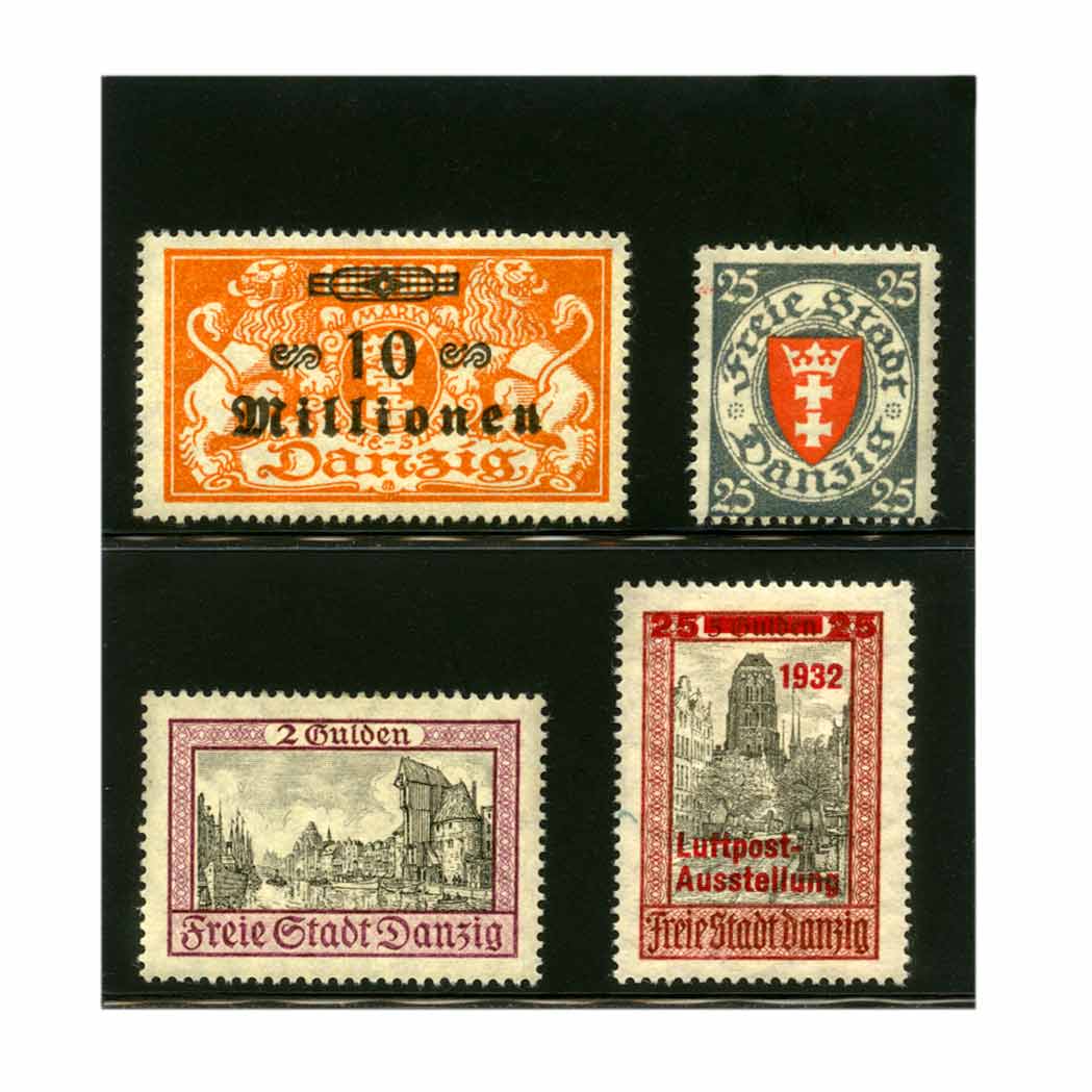 Lot image - Danzig, Postage Stamps 1921 to 1939
