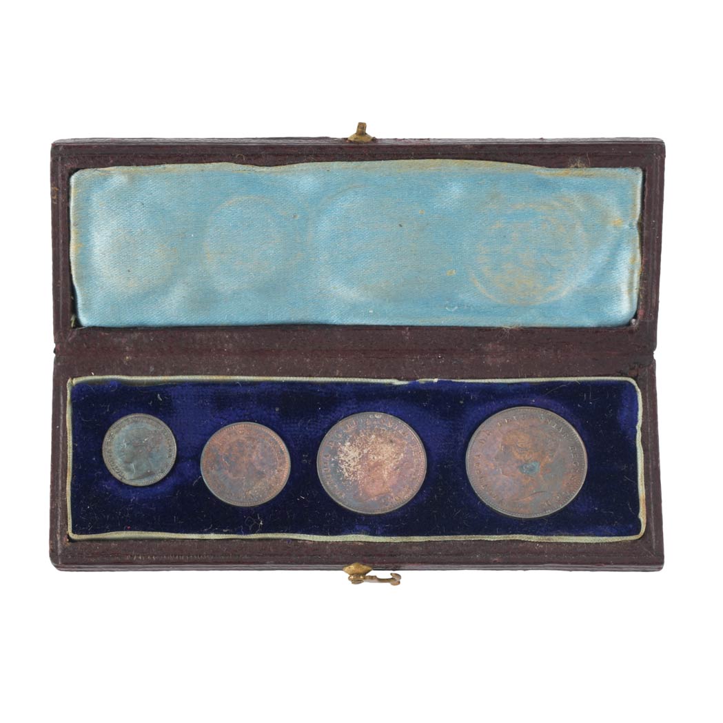 Lot image - Great Britain 1880 Maundy Money Set of Four