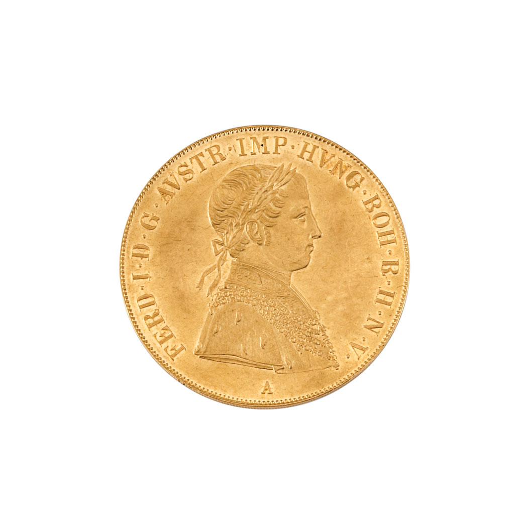 Lot image - Austria, 1848 4 Ducats, Vienna Mint, Fr. 480