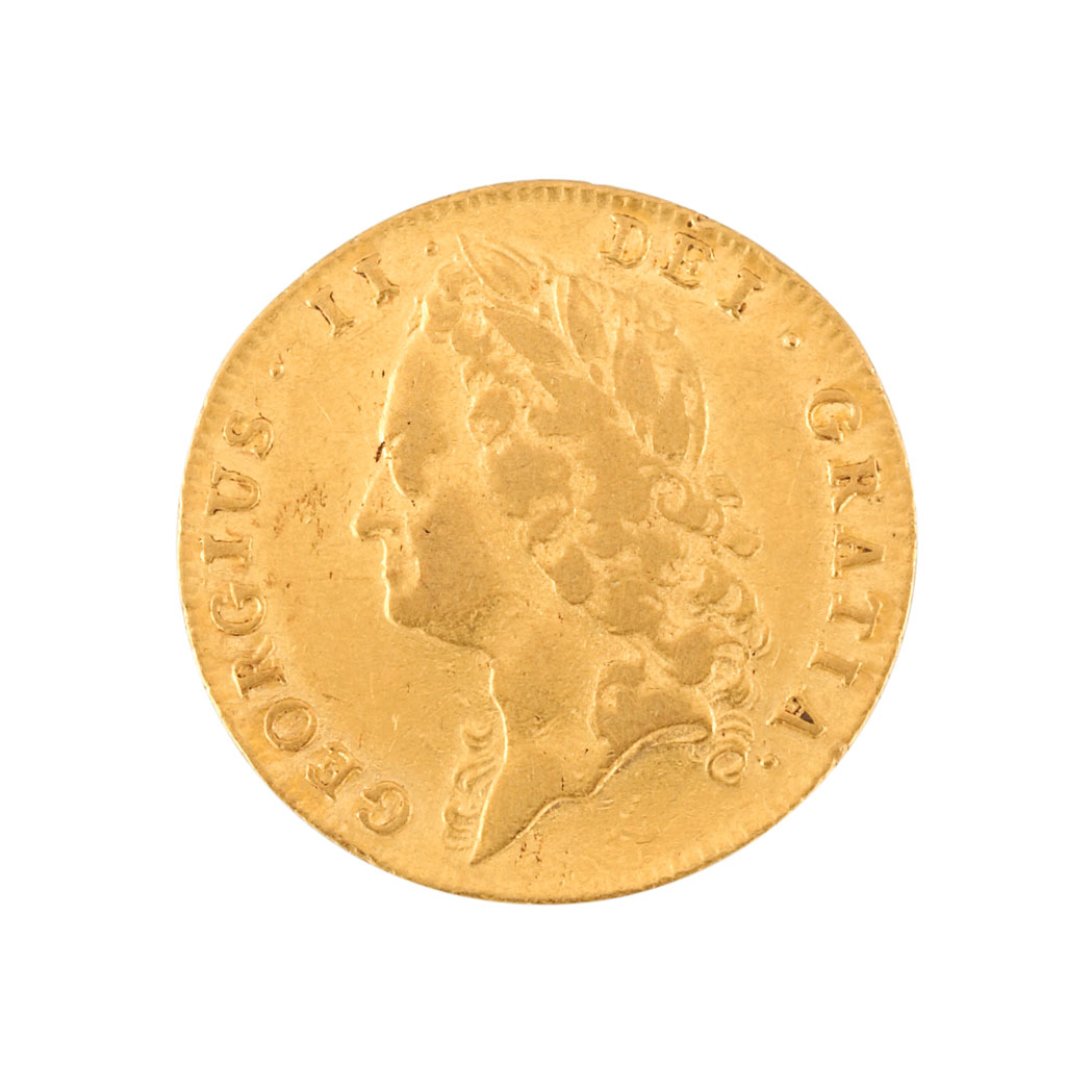 Lot image - Great Britain, George II 1740 Guinea, Fr. 341