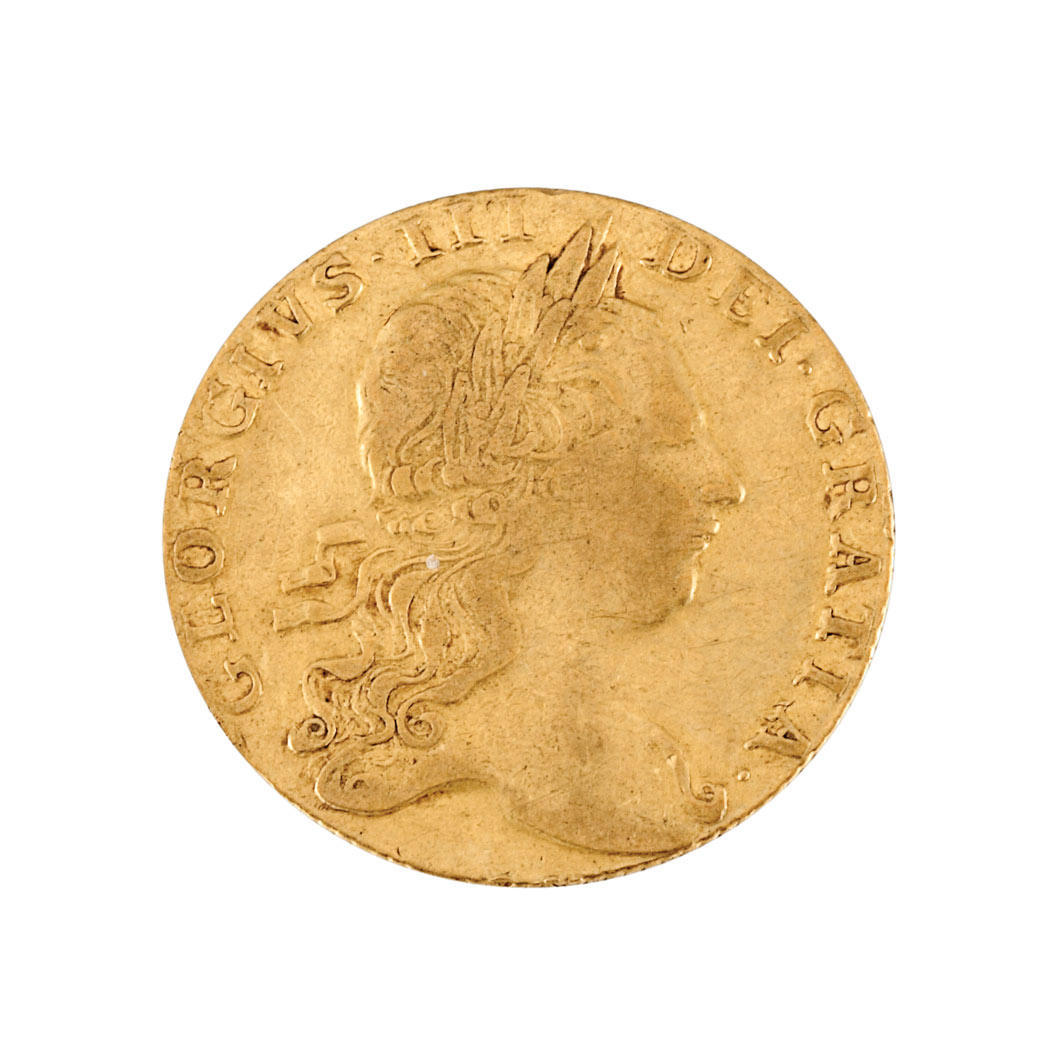 Lot image - Great Britain, George III 1766 Guinea, Fr. 354