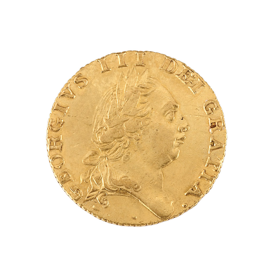 Lot image - Great Britain, George III 1787 Spade Guinea, Fr. 356