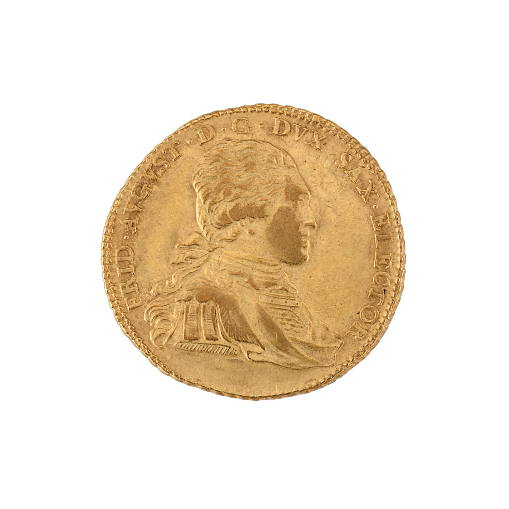 Lot image - Germany-Saxony, Frederick August 1895 10 Thaler, Fr. 2878
