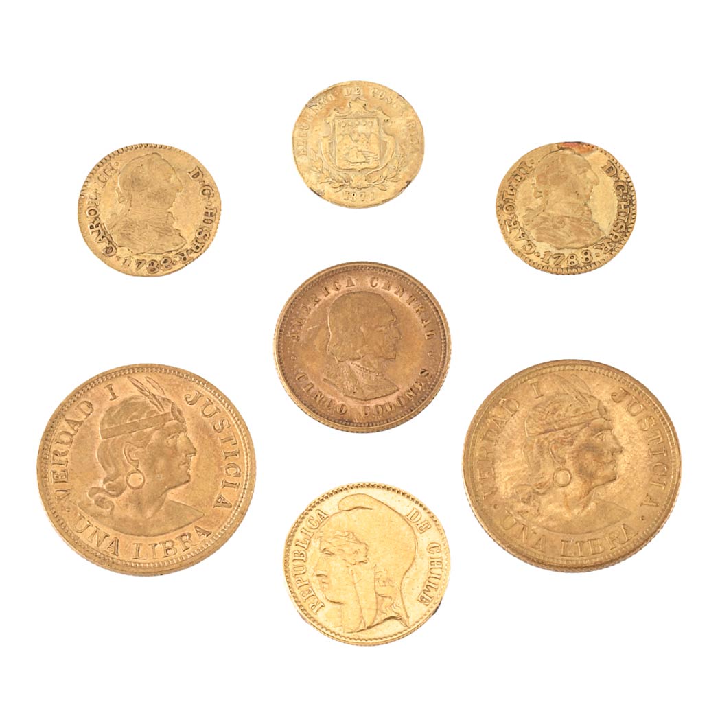 Lot image - Americas, Group of Seven Gold Coins