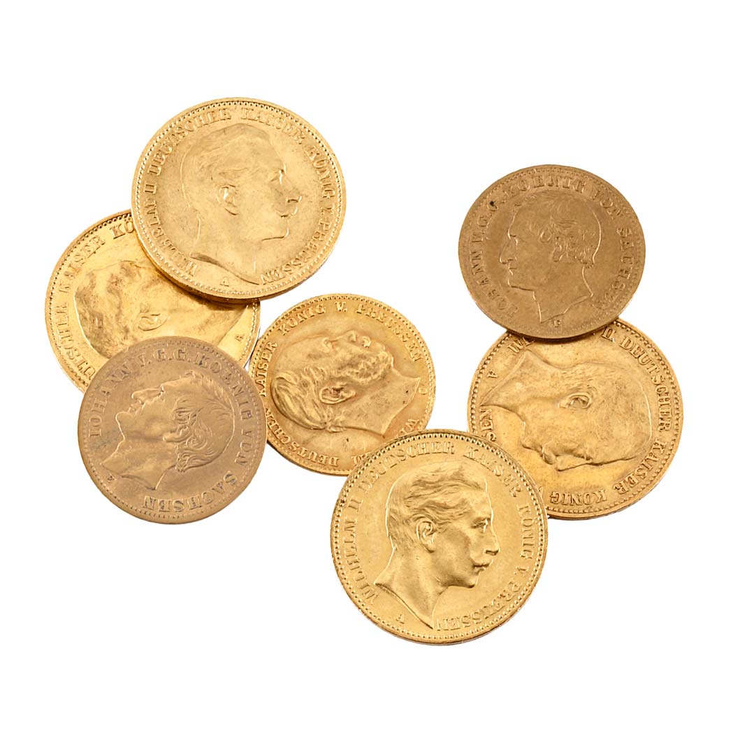 Lot image - Germany, Seven Gold Coins