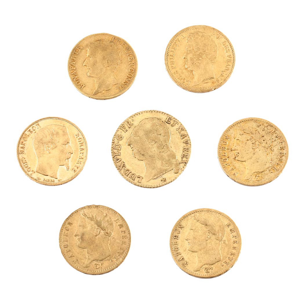 Lot image - France, Eight 20 Francs