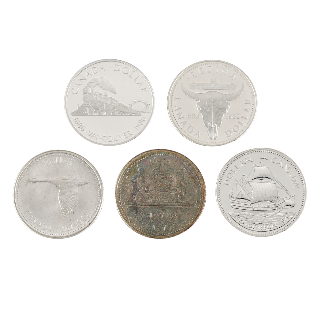 Lot image - Canada Dollar Group of One Hundred Fifteen Coins