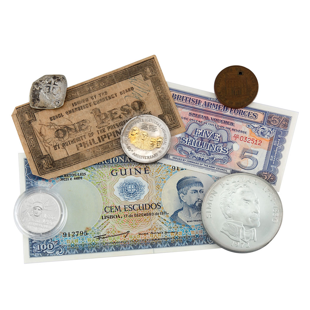 Lot image - Foreign Coin and Bank Note Group