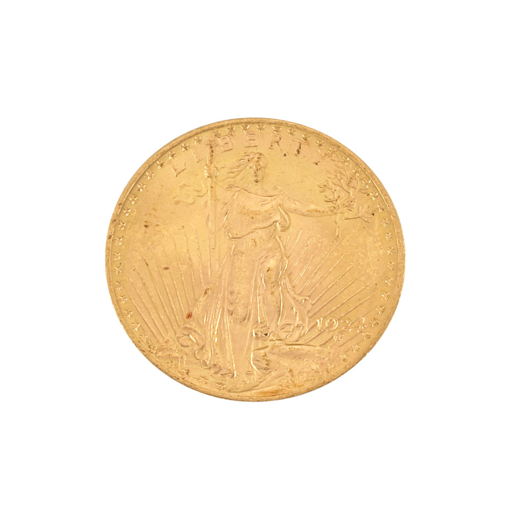 Lot image - 1924 $20 St. Gaudens