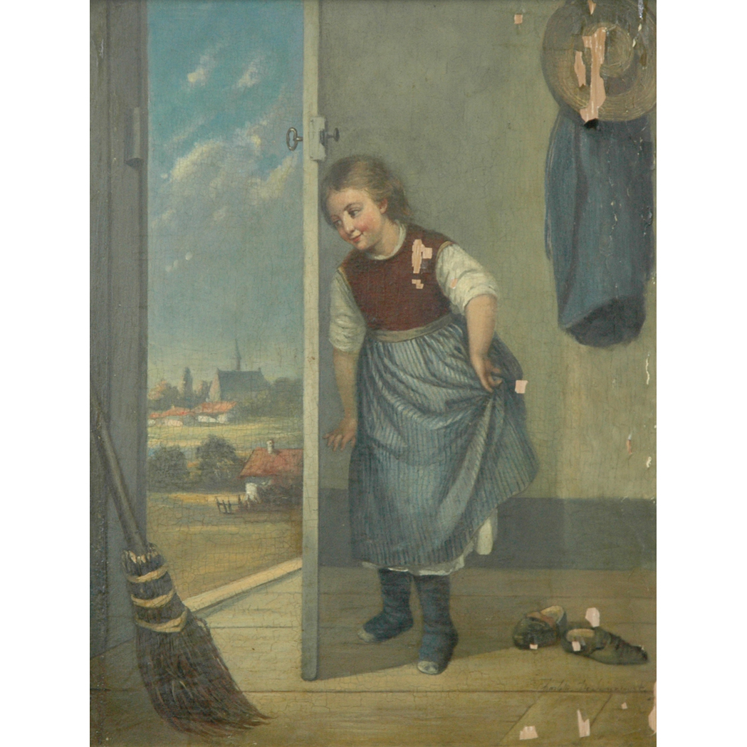 Lot image - Attributed to Charlotte de Senezcourt Sneaking Around