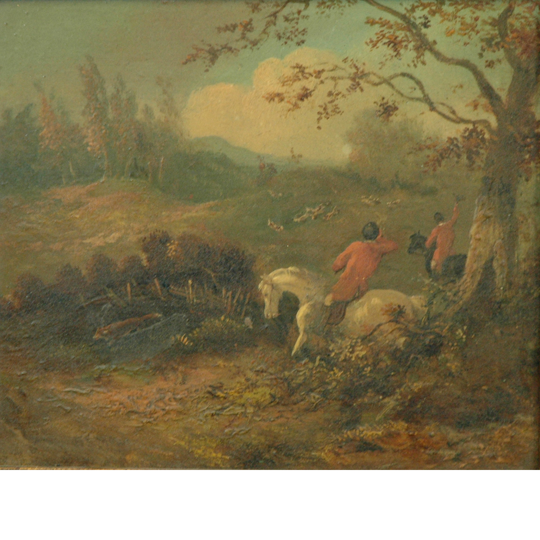 Lot image - British School 19th Century The Fox Makes His Escape